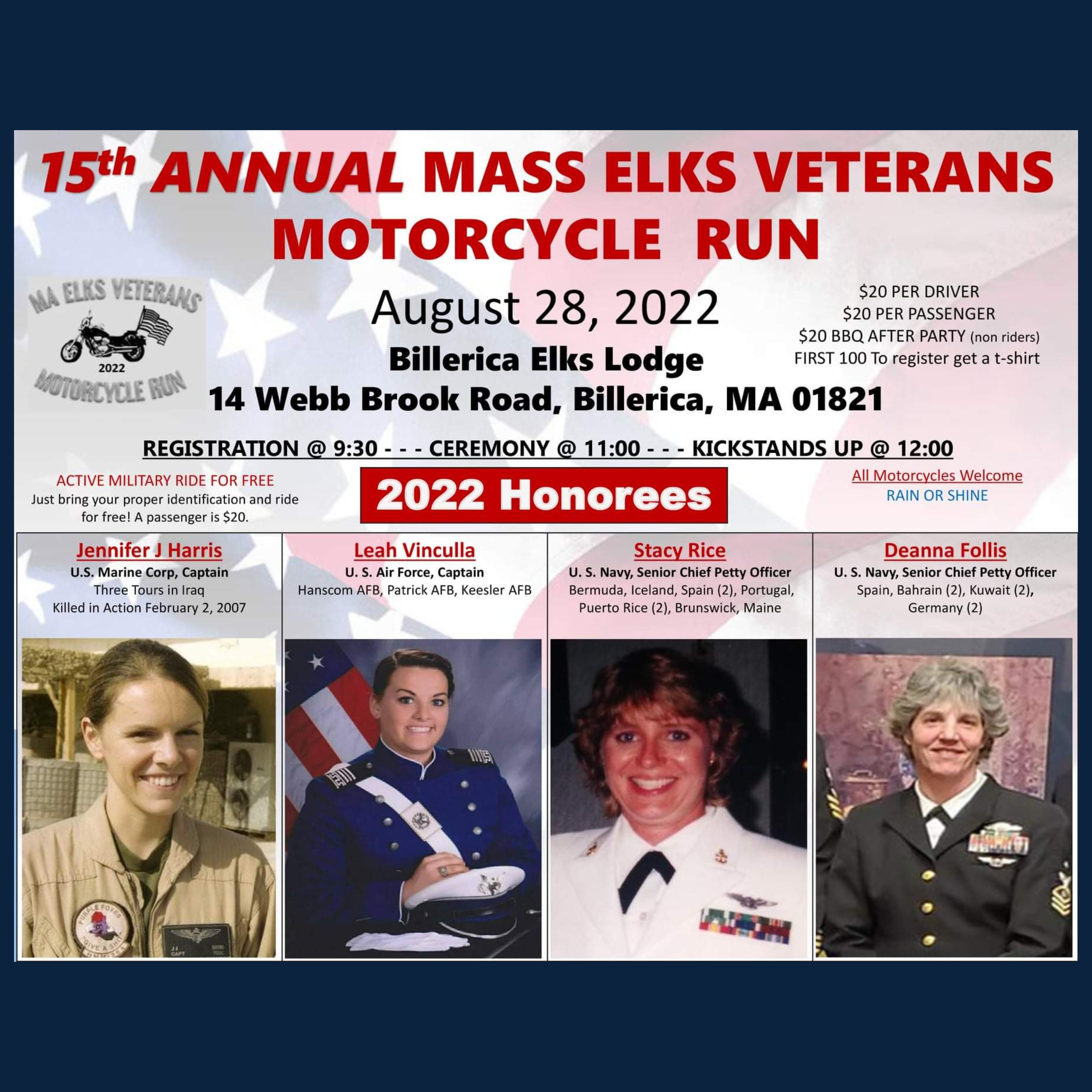 15th Annual Mass Elks Veterans Motorcycle Run
