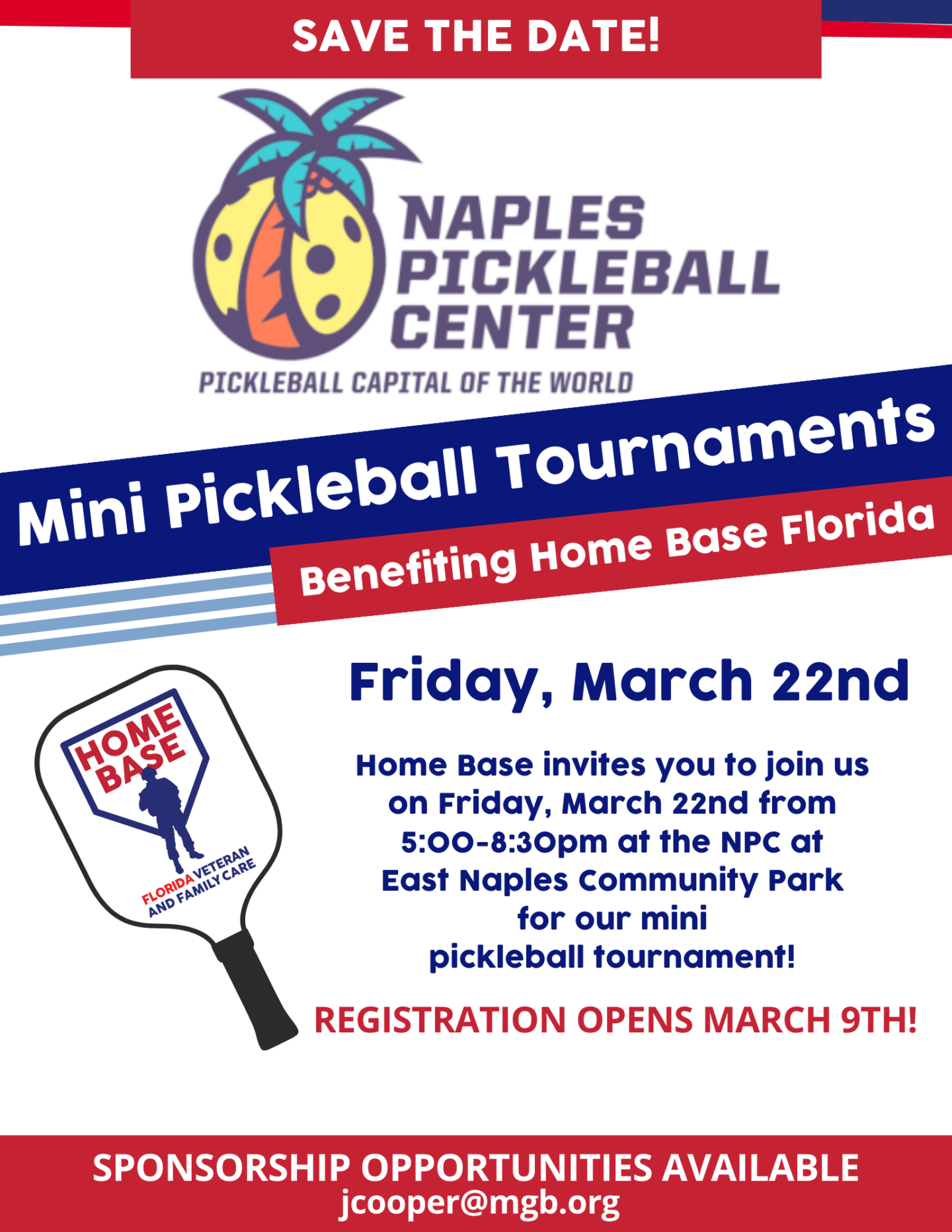 Naples Pickleball Center Mini Tournament Benefiting Home Base Florida